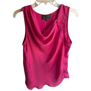 Anthropologie Sunday‎ in Brooklyn NEW Women's Pink Sleeveless Satin Blouse M